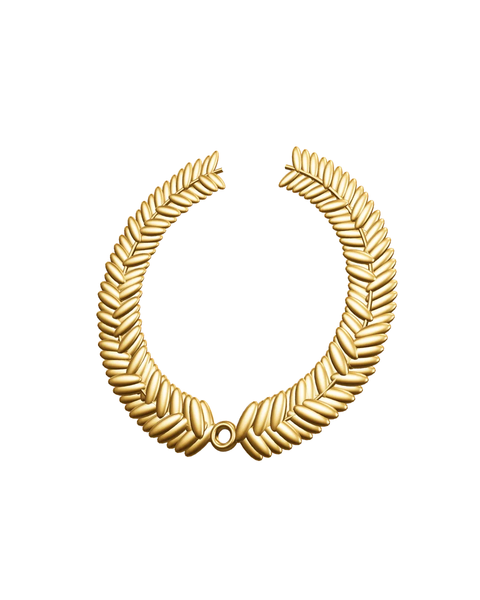 Gilded laurel wreath